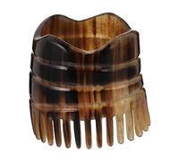 TOPPERFUN Massaggiatore Per Il Cuoio Capelluto Spazzola Districante Naturale A Forma Di Corno Di Bue Spazzola Esfoliante Per Shampoo E Massaggiatore A Denti Pettine Per Il Massaggio