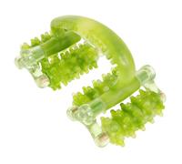 TOPPERFUN Massaggiatore Portatile a Rullo per Collo, Schiena e Gambe con Sfera Rotante, Strumento per Massaggio ai Piedi e Polpacci, Rilassamento Muscolare Completo, Design Ergonomico Verde