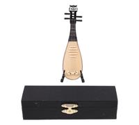 TOPPERFUN Mini Pipa Decorativa in Legno e Rame Design Classico, Ornamento la Casa e Decorazione da Scrivania, Come Accessorio per Ambienti Domestici