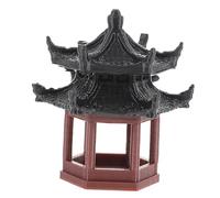 TOPPERFUN Miniature Giapponesi Decorazione Cinese Decorazione del Ponte Cinese in Miniatura Micro Ornamento Paesaggistico Figurine di Bonsai Statua di Pesce Plastica Brown