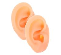 TOPPERFUN Modelli di Orecchie in Silicone Flessibile per Pratica Piercing Sinistro e Destro per Esposizione Gioielli e Addestramento Professionale