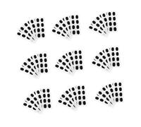 TOPPERFUN Naselli Autoadesivi per Occhiali Antiscivolo in Schiuma Eva Nero 1mm, Set 80 Paia, Protezioni Comode e Sostegno per Naso, Ricambi per Occhiali da Sole da Vista, Utilizzo Quotidiano