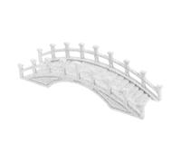 TOPPERFUN Ornamenti del Ponte dell'Arco del Paesaggio Ponte Giocattolo Miniponte Giocattoli da Ponte Ponti da Giardino per Esterni Miniatura del Ponte Minuscolo Ponte Plastica Grey