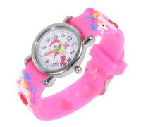 TOPPERFUN Orologio Ragazzo Ragazza Ragazza Con Disegno Di Cavallo Fantastico Analogico Con Cinturino in Plastica Colorata Adatto Ragazzi e Ragazze Anni Design Cartoon Facilitato Per Imparare