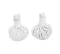 TOPPERFUN Palla da Massaggio alle Erbe Thailandese 2 Pezzi per Terapia Calda Rilassante Impacco Erboristico Naturale per Benessere e Relax