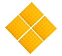 TOPPERFUN Pannello Antiscivolo in PVC per Pavimentazione Set 4 Piastrelle per Sicurezza Alta Visibilità e Durabilità per Edifici Pubblici e Marciapiedi
