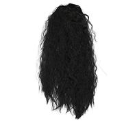 TOPPERFUN Parrucca Riccia Afro Nera Media Con Boccoli Morbidi Leggera e Confortevole Per Donne Casual e Feste