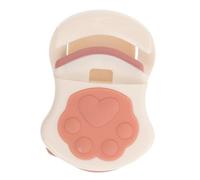 TOPPERFUN Piegaciglia Donna a Forma di Artiglio di Gatto in Plastica Bianca Silicone, Mini Strumento Portatile per Modellare Ciglia a Casa in Viaggio