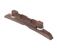TOPPERFUN Ponte Regolabile per Mandolino in Ebano Altezza Personalizzabile Base Due Piedi Adattabile Tavole Armoniche Arcuate