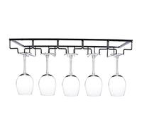 TOPPERFUN Porta Calici da Vino in Ferro 5 Posti, Elegante per Casa