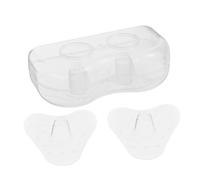 TOPPERFUN Porta Ciuccio Protezioni Per Allattamento in Silicone Morbide Copriseno Triangolari Per Ragazza Con Custodia Per Trasporto Coppette Per Maternità Allattamento