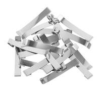 TOPPERFUN Portabicchieri in Acciaio Inox con Clip, Molla di Ricambio per Dispenser d’Acqua, 100 Pezzi, per dispenser di bicchieri in plastica, finitura argento
