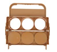 TOPPERFUN Portabottiglie Pieghevole per Cesta per Bottiglie per Bevande Facile da Trasportare e Conservare Ergonomico per Uso