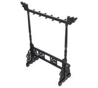 TOPPERFUN Portapennelli in Resina Nero Stile Vintage a Sospensione per Calligrafia Cinese, Facile da Usare e Ventilato, Organizer Creativo per Scrittura e Pittura