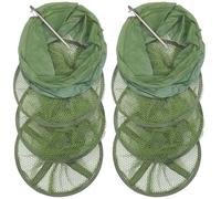 TOPPERFUN Rete Trappola da Pesca Portatile in Nylon e Tessuto 2 Pezzi Facile da Usare per Pesca in Mare e Acqua Dolce