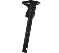 TOPPERFUN Righello Scorrevole per Misurare Sopracciglia in Plastica, Calibro a Doppia Scala Tascabile 80mm Morsetti, Strumento Preciso per Trucco e Tatuaggi Professionali