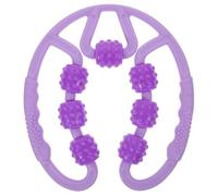 TOPPERFUN Rullo Massaggiante Massaggiatore Muscolare Compatto per Gambe e Vita a Sette Ruote e Miglioramento Circolazione in Materiale Resistente, Strumento per Rilassamento Muscolare