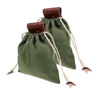 TOPPERFUN Sacchetto per Raccolta Frutta da Esterno, Borsa da Foraggiamento in Tela e Pu, Pieghevole, Grande Capacità, per Verdure e Conchiglie, per Raccolta ed Escursionismo