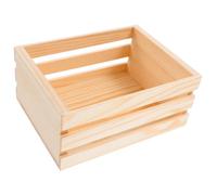 TOPPERFUN Scatola Portaoggetti in Legno Mini da Tavolo, Cestino | Design Cavo, Stile Semplice e Artistico, Beige, per Casa e Ufficio, Uso Versatile Quotidiano