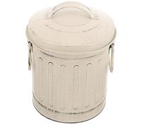 TOPPERFUN Secchio per cenere con coperchio, robusto contenitore in metallo per design vintage, per interni ed esterni, versatile, grande capacità, pratico da usare