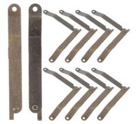 TOPPERFUN Set 10 Pezzi Cerniere di Supporto per Mobili in Ferro Colore Bronzo Antico Cerniere per Coperchi e Scatole Pesanti Resistenti per Scatole di Legno e Armadi Ferramenta