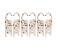 TOPPERFUN Set 6 Etichette da Appendere per Porta e Rifare la Stanza Targhetta Hotel in Materiale Resistente Facile da Leggere e Appendere per Hotel e Strutture Ricettive