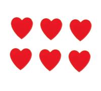 TOPPERFUN Set 6 Spille a Forma di Cuore Rosso Dorate per Matrimonio e Anniversario Spilla D’Amore Leggera per Feste di San Accessorio Decorativo per Abiti Cappelli e Borse da Donna