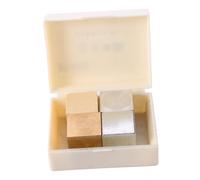 TOPPERFUN Set Di Cubi Di Densità in Metallo 4 Pezzi Blocchi Di Rame, Ferro e Alluminio Per Esperimenti Fisici Ed Educazione Scientifica Scolastica