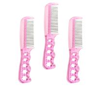 TOPPERFUN Spazzola per Parrucche e Pettine Antistatico 3 Pezzi Rosa, Resistenti al Calore e Leggeri, per Acconciature Parrucche Donne e Ragazze, Strumenti per Cura Chioma Parrucca