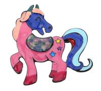 TOPPERFUN Spilla Equini in Lega di Zinco Color Rosa Resistente al Sbiadimento Accessorio per Costume Equestre e Sciarpe Idea Festiva per Donne 2026
