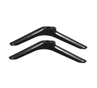 TOPPERFUN Staffa Base Tv In Piedi Parti Gambe Bianco Sottile Regolabile Alto Stand Monti Moderno Montante Gamba Del Televisore Base Da Tavolo Per Televisori Piedistallo Piede Montare Nero Pp