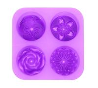 TOPPERFUN Stampo per Torte in Silicone a Forma di Fiore, Stampo per Muffin, Porpora, Antiaderente, Resistente al Calore, Facile da Sformare e Pulire, per Home Baking e Pasticceria