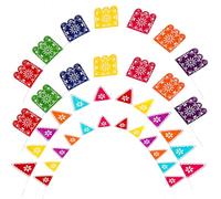 TOPPERFUN Striscioni per Feste di Festival Messicani 4 Pezzi Decorazioni per Feste Colorate Accessori per Eventi Interni ed Esterni Stendardi per Decorazioni Giorno dei Morti