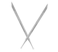 TOPPERFUN Strumenti per Unghie Double Ended Cuticle Pusher in Metallo 3 Pezzi per DIY Nail Care at Home e Saloni Professionali