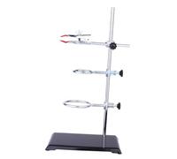 TOPPERFUN Supporto in Ferro da Laboratorio con Morsetto Anello Resistente per Esperimenti di Filtrazione e Riscaldamento Kit Completo per Sostegno Strumenti Chimici