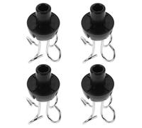 TOPPERFUN Supporto per Flebo 4 Ganci Portatili in Acciaio Inox e Plastica Resistente, Gancio Verticale Rinforzato Bloccaggio Sicuro, Adatto per Ospedali, Cliniche e Uso Domestico
