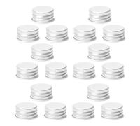 TOPPERFUN Tappi a Vite in Alluminio a Tenuta Stagna per Bottiglie 18 Mm, Set da 100 Pezzi, Compatibili per Contenitori Cosmetici e Lozioni, per Viaggiatori e Uso Quotidiano