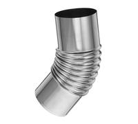 TOPPERFUN Tubo Di Scarico Del Focolare Gomito Da 45 Gradi Tubo Di Scarico Della Stufa Prolunga in Acciaio Inossidabile Per Stufa a Legna Da Campeggio All'aperto