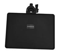 TOPPERFUN Vassoio da Stativo per Microfono Nero in Abs e Metallo, Regolabile in Altezza Bordi Rialzati, Supporto Robusto per Streaming e Dispositivi Audio