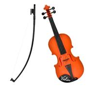 TOPPERFUN Violino Di Simulazione 16.5X5. 7×2. Ornamenti Decorativi Per Violino Da 5 Pollici Con Fiddlestick Strumenti Suonabili A 4 Corde Per La Educazione Per Principianti