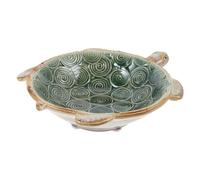 TOPPERFUN Vuoto Tasca Tartaruga Piatto A Forma 17x15x4cm Scatola di monili Tartaruga Ceramica, Ornamenti Animali Parrucchiere Scatola, Vassoio Gioielli Posacenere Porta Anelli