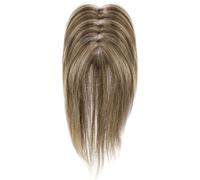 Toppers da 1 pc per le donne clip in estensione topper per capelli dritti con frangia marrone chiaro per aumentare il volume per matrimonio, ballo, laurea, risalente di più.