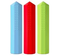Toppers masticabili per matite sensoriali, 3 pezzi, topper sensoriali colorati da masticare, giocattoli sensoriali per bambini, per scuola, aula orale, esigenze motorie