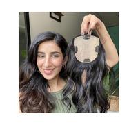 Toppers per capelli da donna Topper for capelli da donna, 8-22 pollici, clip for capelli ricci e ondulati, pezzi di capelli umani, 12 × 13 cm, base in seta naturale for cuoio capelluto, top for capell