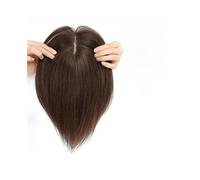 Toppers per capelli da donna Topper for capelli da donna, veri capelli umani, 10/12" di capelli vergini brasiliani, base in seta, clip in pezzi di capelli lisci for aumentare il volume dei capelli Cli