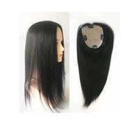 Toppers per capelli Topper for capelli veri capelli umani, 15×16 cm grande copertura Topper for capelli neri naturali, 8-22" Topper for capelli vergini europei for donne con capelli radi Topper per pa
