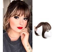 Toppers per capelli umani clip in toppers corona capelli per donne dritta toupee partwliglet cornici per volume perdita lieve copertura grigio (marrone chiaro, 25 cm)