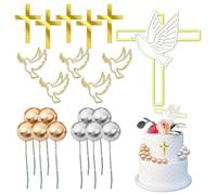 Toppers per torte per Prima Comunione - Abito per la Prima Comunione dei giovani - Decorazioni per la Prima Comunione - Ideale per Torta Scenografica