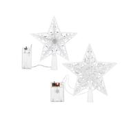 Toppers Star Lights Tree Topper Star for Christmas Celebration Colorful Light 2Pcs