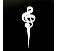 Toppers Torta Chiave Di Violino, Pack 12 10cm 15cm 15cm Inciso 6cm Cupcake